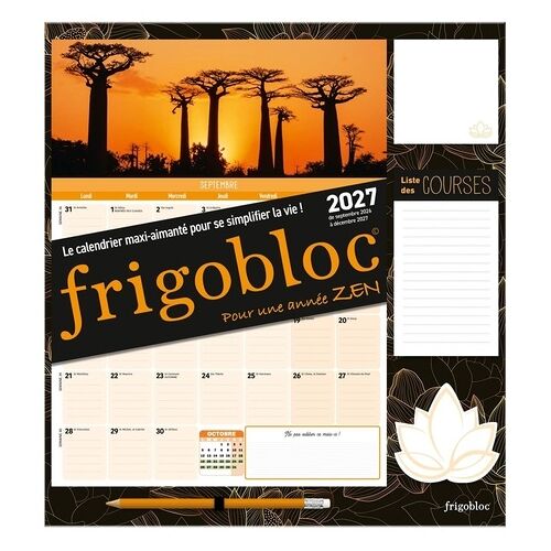Frigobloc Mensuel Pour Une Année Zen