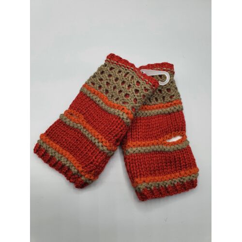 1 Paire De Gants Mitaines Rouge Femme By Oceane Taille S