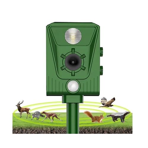 Nouveau répulsif pour chats et oiseaux, répulsif solaire à ultrasons, repousse les animaux (chats, rats, chiens, oiseaux, renards, etc.), répulsif extérieur avec LED clignotantes.