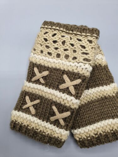 1 Paire De Gants Mitaines Marron Femme By Oceane Taille S