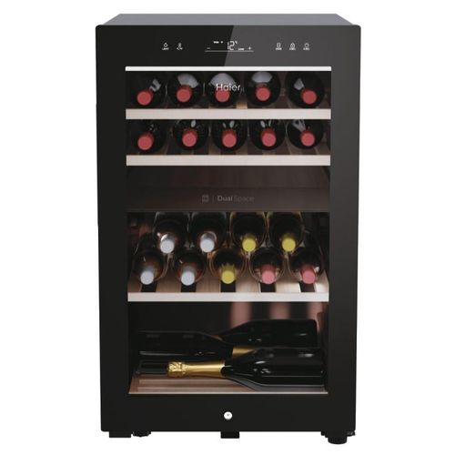 Haier Wine Bank 50 Serie 7 HWS42GDAU1 Refroidisseur de vin compresseur Pose libre Noir 42 bouteilles