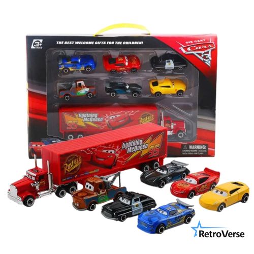 Pack 7 Véhicules Cars 3 Disney Pixar Flash Mcqueen Jackson Storm Jouet Cadeau