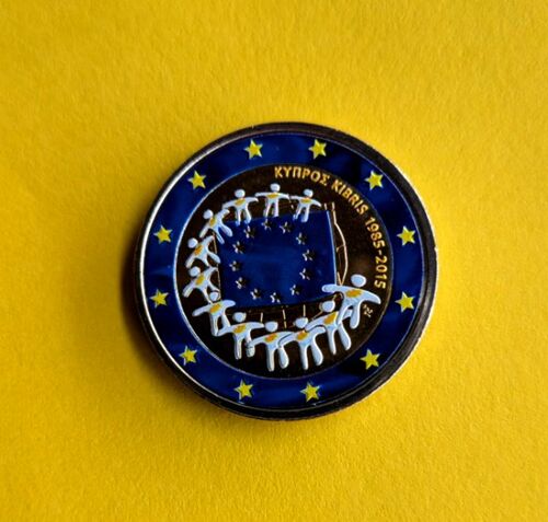 Chypre 2015 - 2 Euros - Drapeau Europeen - Couleur Colored Color In Farbe