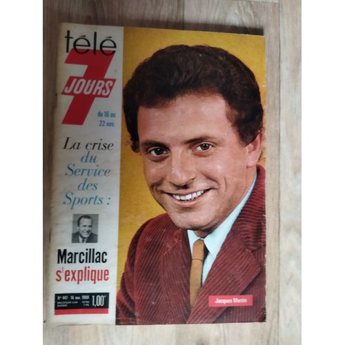 Télé 7 Jours 447 Bas De Cuir Le Tribunal De L'Impossible Jean Image Jean Richard Les Enfants De L'Espace