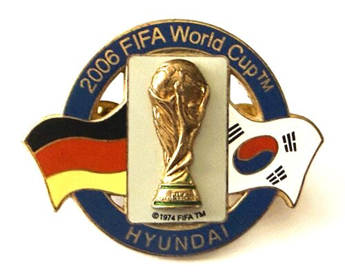 Pins Sports Football 2006 Fifa World Cup Hyundai France Allemagne / Double Attache