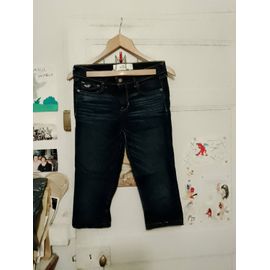 Pantacourt En Jean Bleu Foncé 36 S Hollister.