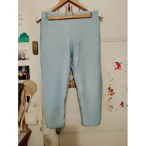 Pantacourt Legging De Sport Bleu Clair 38 M.