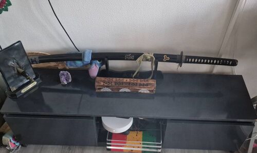 Meuble TV gris brillant