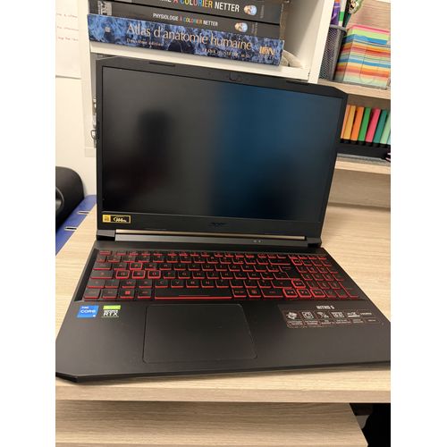 Acer Nitro 5 AN515-57-52LE Ordinateur Portable Gaming 15,6'' FHD IPS 144 Hz, PC Portable Gamer (Intel Core i5-11400H, NVIDIA GeForce RTX 3050Ti, RAM 16 Go, 512 Go SSD, Windows 11) - Laptop Gaming Noir
