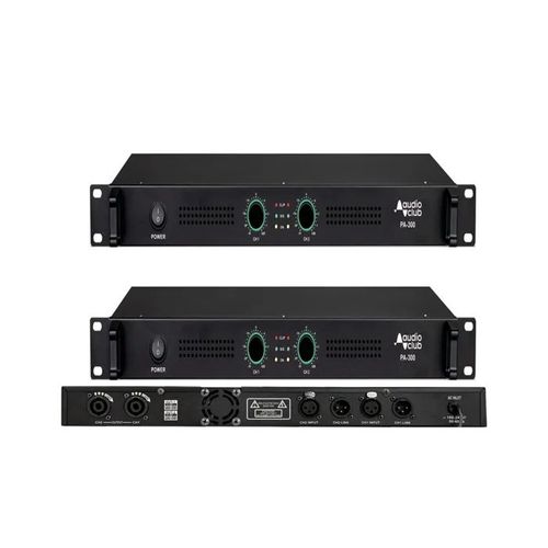 Amplificateur sono DJ stéréo professionnel 300W 1 ligne auxiliaire symétrique et asymétrique Hautes performances