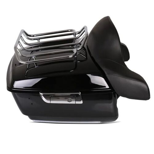 Top Case Moto - Craftride Dk305 - Noir Laqué - Abs Robuste - Porte-Bagages Intégré