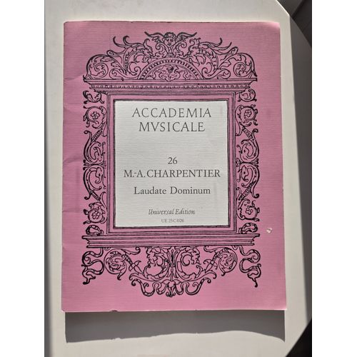 Marc Antoine Charpentier - Laudate Dominum -  Partition - Universal Edition