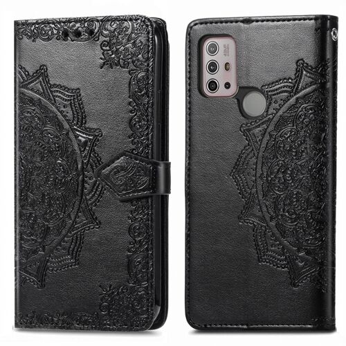 imoshion Etui de télephone Mandala Motorola Moto G30 / G20 / G10 (Power) Noir