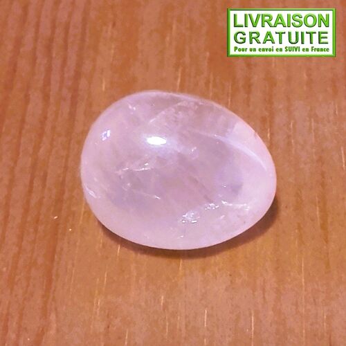 Pierre Roulée Quartz Rose De Madagascar 2,6 Cm 14,62 Gr Lithothérapie (Réf 9)