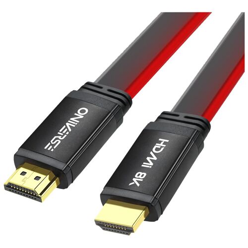 Oniverse Câble HDMI LED 8K - Rouge (Multiplateforme)
