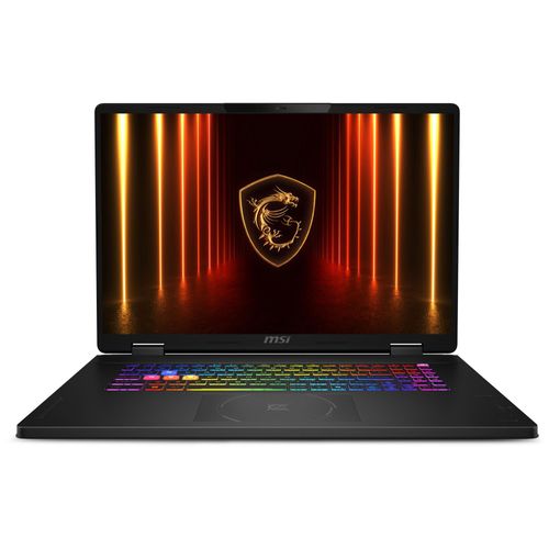 MSI Crosshair 18 HX AI A2XWGKG-010FR Intel Core Ultra 9 275HX Ordinateur portable 18" Quad HD+ 32 Go DDR5-SDRAM 1 To SSD NVIDIA GeForce RTX 5070 Wi-Fi 6E (802.11ax) Windows 11 Home Noir