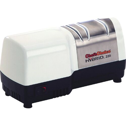 Chef'schoice Hybrid Diamond Hone 220 Aiguiseur Couteau Électrique Noir, Acier Inoxydable Et Blanc