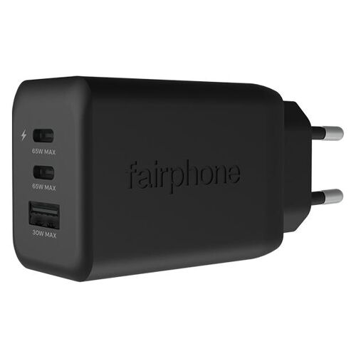Fairphone ACCHAR-404-WW1 chargeur d'appareils mobiles Universel Noir Secteur Charge rapide Intérieure