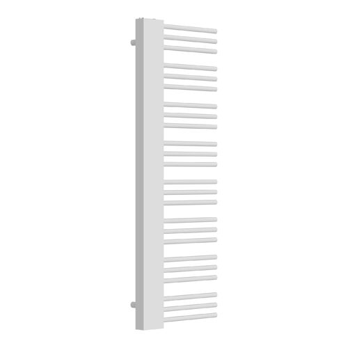 Radiateur sèche-serviettes chauffage salle de bain 50 mm acier 146 x 45 cm blanc Helloshop26 03_0010404