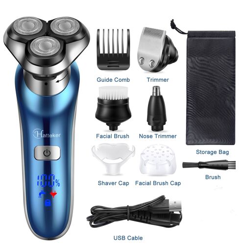 Rasoir Hatteker Rscx-9608 Tondeuse Cheveux Tondeuse Nez Et Oreilles 4en 1