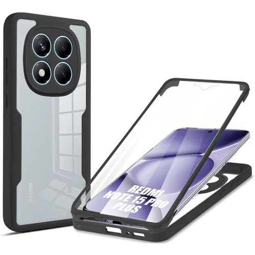 Coque pour Xiaomi Redmi Note 15 Pro Plus 5G - Protection Intégrale Hybride Antichoc Rigide - Noir - E.F.Connection