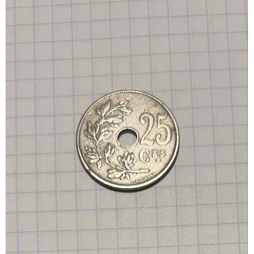 Pièce 25 Centimes Belge 1920