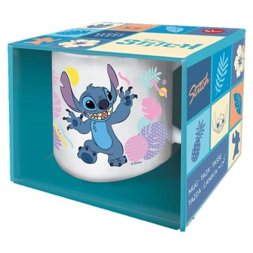 Mug Ceramique Stitch Fleur D'hawaii 325 Ml