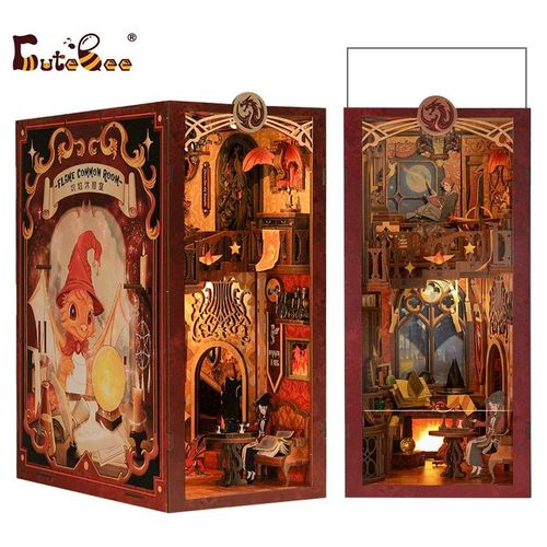 Book Nook - Salle Commune Flamme - Décor Miniature