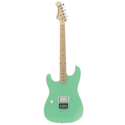 Fazley Custom Series Hot Rod V2 Ftd182 Surf Green Lh Guitare Électrique Pour Gauchers Avec Chevalet Fixe