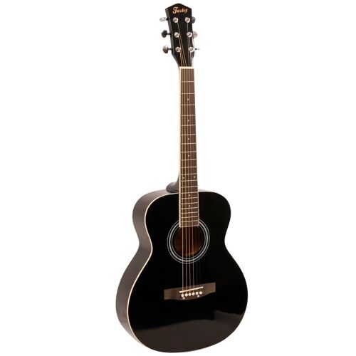 Fazley W40-Bk-3/4 Guitare Acoustique Folk Noire
