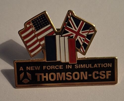 Pin'S Thomson - Csf / A New Force In Simulation - 3 Drapeaux
