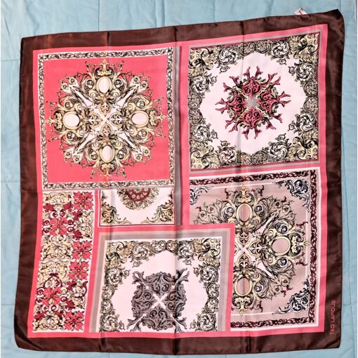 Foulard Carré Ted Lapidus – Multicouleur En Polyester – Neuf Avec étiquettes