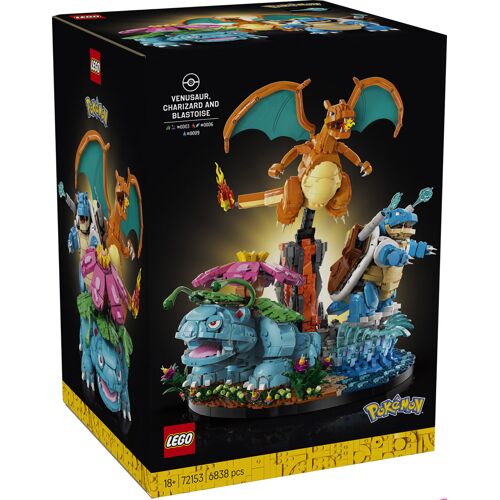 Lego Pokémon - Florizarre, Dracaufeu Et Tortank - 72153