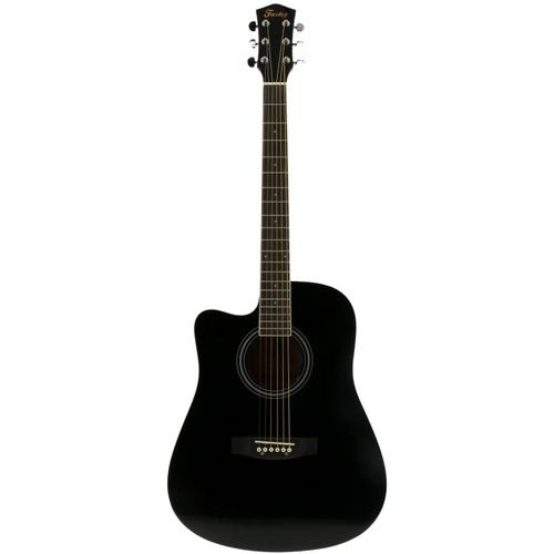 Fazley W40-Bk Lh Guitare Acoustique Folk Pour Gaucher