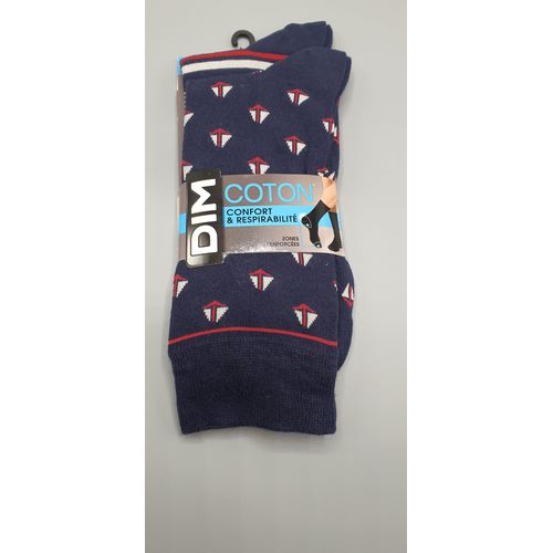 Chaussettes Pack De 2 Bleu Homme Dim Taille 39/42