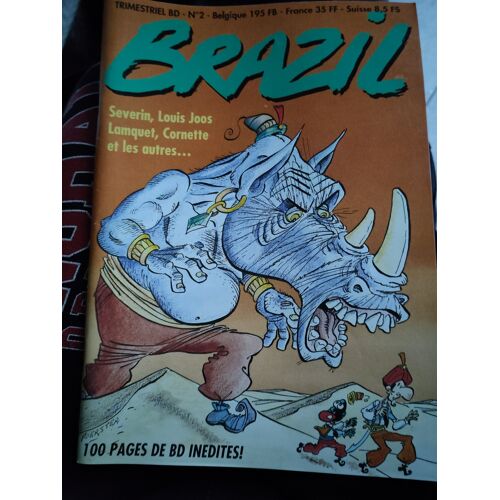 Magazine Trimestriel Bd Brazil Numéro 2 : 100 Pages Inédites - Séverin Louis Joos Lamquet Cornette - Couverture De Foerster - 1994 - Avec La Suite Du Roman Bd De Gabrion : Les Rameaux De Salicorne