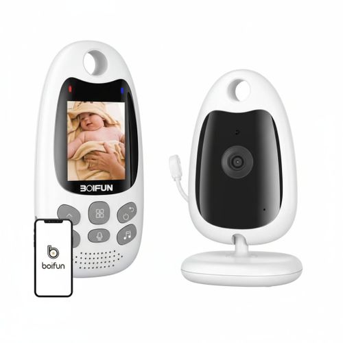 Caméra Babyphone Boifun Vb610 Rotative Avec Détecteur De Son