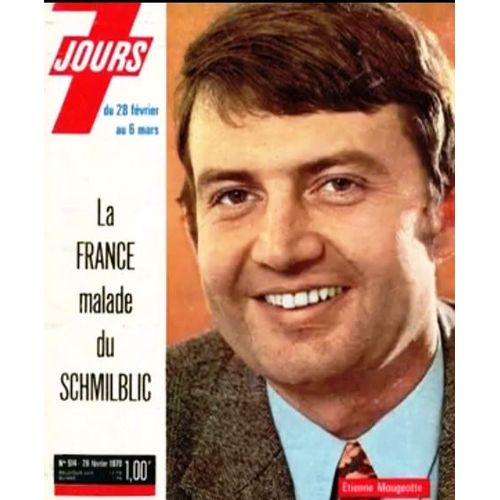 Tele 7 Jours 514 1970 Etienne Mougeotte/Georgette Lemaire/Line Renaud/Elisabeth Wiener