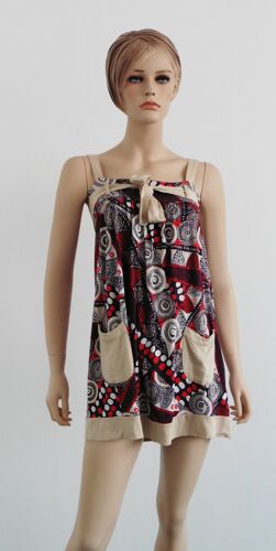 Tunique Top Imprimé Géométrique Multicolore. In Extenso. Taille 34/36