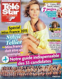 Tele Star N°1992 06/12/2014 Spécial Miss France 2015/ Sylvie Tellier/ Kate Middleton/ Errol Flynn/ Hélène Ségara/ Bérénice Bejo