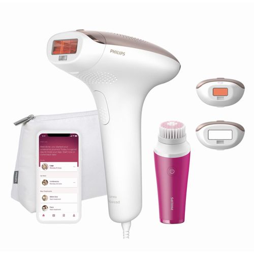 Épilateur À Lumière Pulsée Series 7000 Visage Et Corps + Mini Brosse Nettoyante Visage