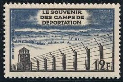 10ème Anniversaire De La Libération Des Camps De Déportation Année 1955 N° 1023 Yvert Et Tellier Luxe