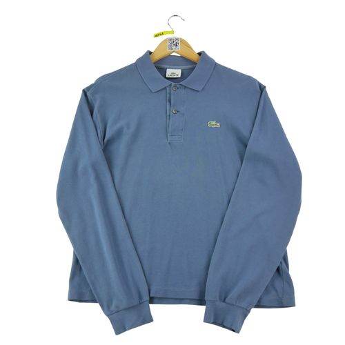 Reconditionné - Polo Manches Longues Homme Bleu Clair - Taille L - Homme - Bleu Clair
