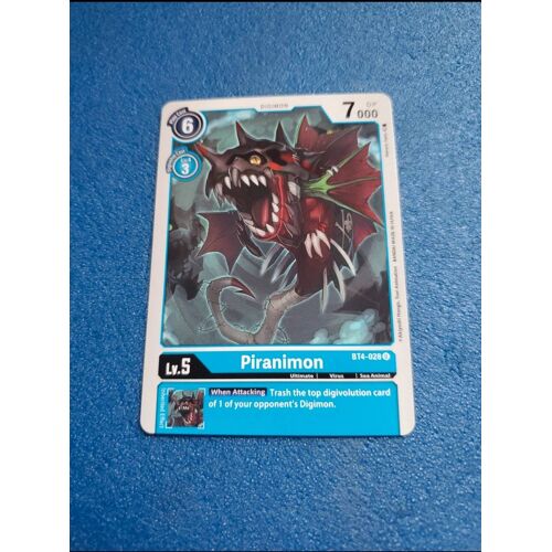 Piranimon Bt4 028 Carte Card Digimon Game