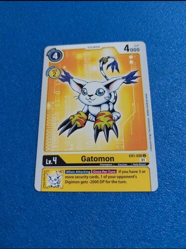 Gatomon Ex1 026 Carte Card Digimon Game