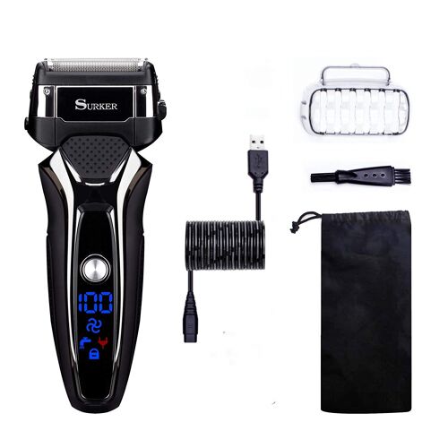 Rasoir Électrique Surker Rscw- 9008 Tondeuse À Barbe Pour Homme