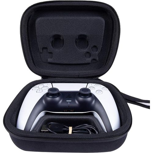 Dur Cas étui de Voyage Housse pour Sony Manette PlayStation 5 PS5 DualSense sans Fil Bluetooth. (Nior)