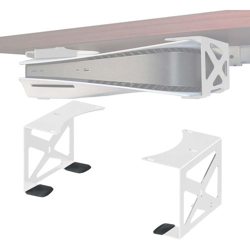 Support pour PS5 Horizontal Blanc, Support Manette pour ps5Console, Support pour PS5/Slim, Socle pour PS5 Horizontal Compatible Disque Et Édition Numérique