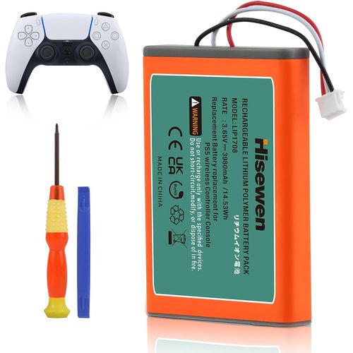 Batterie de Manette PS5 3980mAh pour Manette Sony PlayStation 5 LIP1708 Dualsense CFI-ZCT1W CFI-ZCT1J