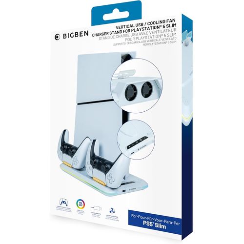 Socle et Chargeur manettes et Ventilateur pour PlayStation 5 "Classic et Slim